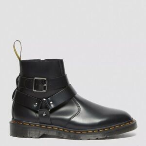 NEW Dr Martens Jaimes Boots Black Leather Buckle Chelsea Harness Size Womens 6